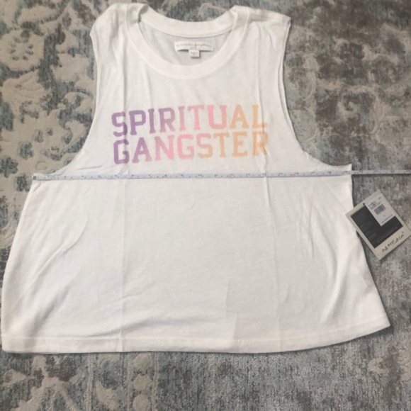 Spiritual Gangster Varsity Tropical Crop Tank NWT - Picture 5 of 7